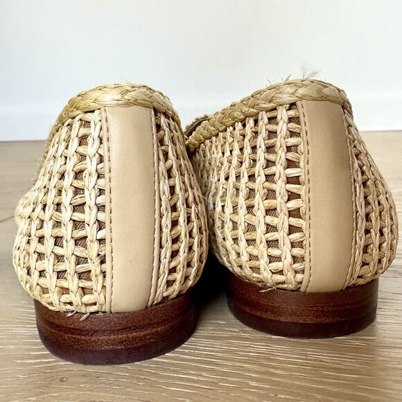 Sam Edelman Women's Lowell Loafer Woven Raffia Slip On Shoe Size 7.5 - Picture 8 of 9